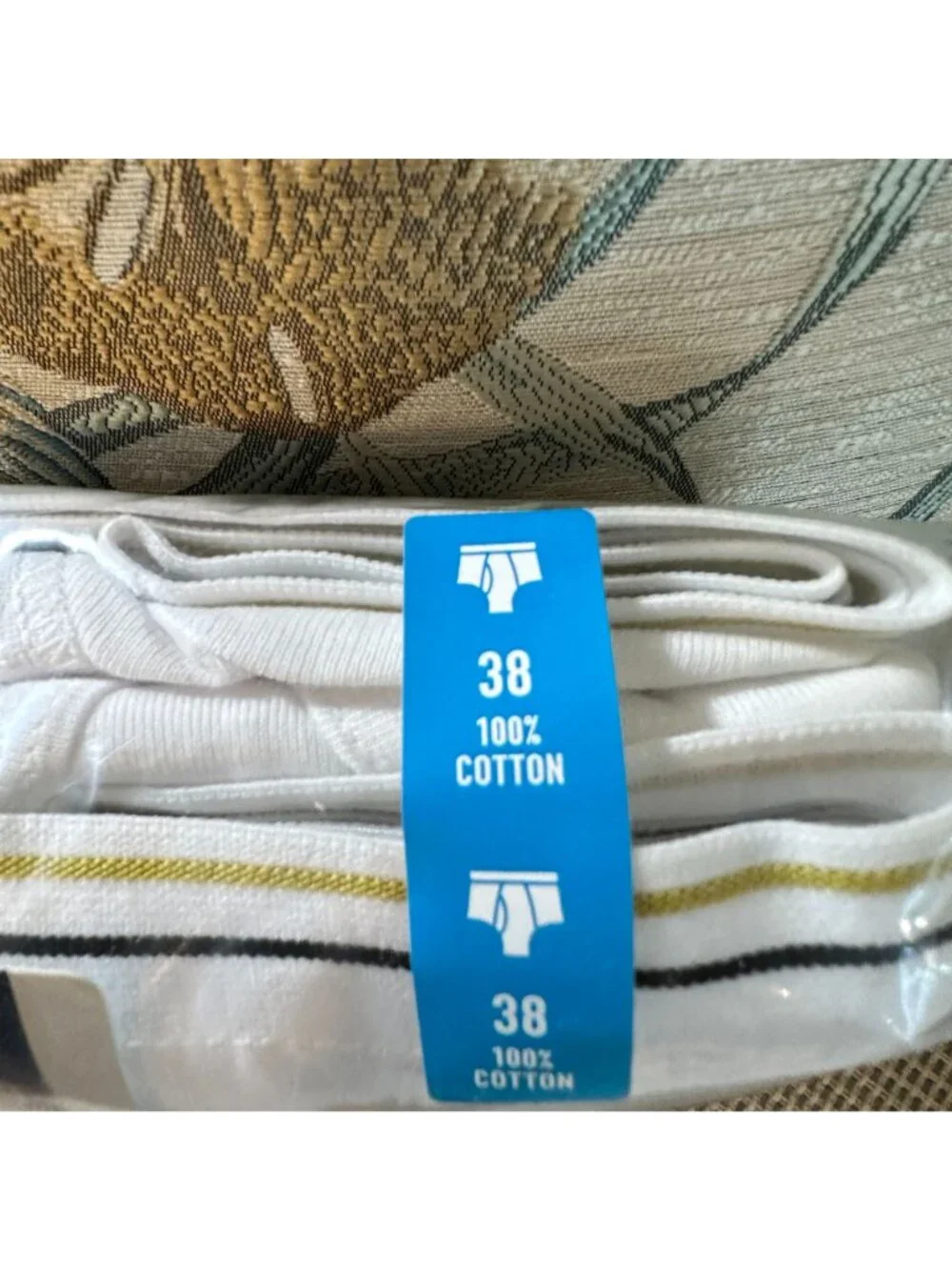 Stafford 7-Pack Full-Cut Briefs White 100% Cotton Size 38 Comfort Waistband Pre-